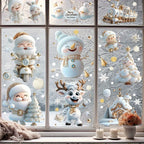 9-Sheet Reusable Christmas Window Clings – Static Cling PVC Decals Christmas Window Clings Richie's