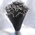 Pearl Wave Lace Mesh Flower Bouquet Wrapping 28cm x 4 Yards Bouquet Wrapping Mesh Richie's Black one size
