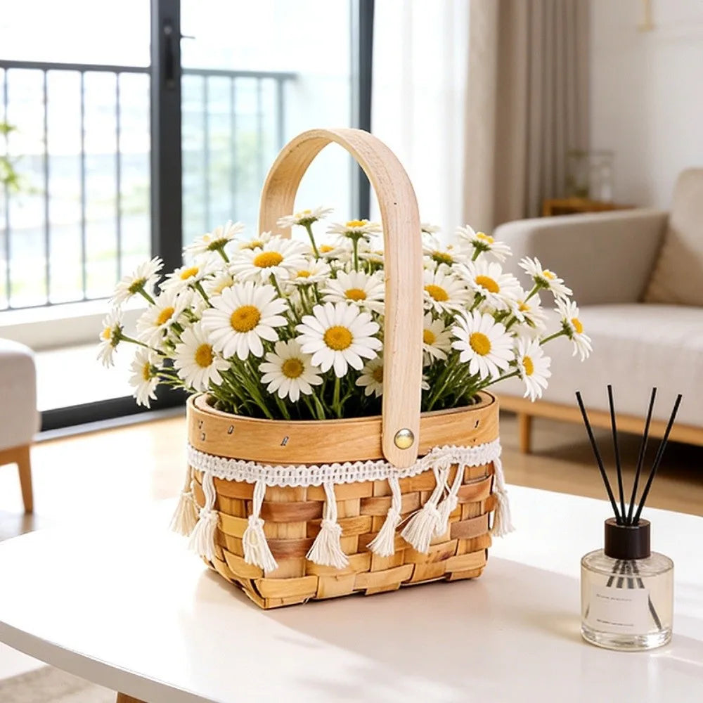 Mini Hand-Woven Wicker Basket – DIY Dollhouse & Storage Wicker Storage Basket Richie's