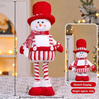 Knitted Christmas Telescopic Doll – Santa, Snowman & Elk Christmas Figurine Richie's
