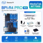 Banana Pi BPI-R4 PRO Router Board Set MT7988A Wi-Fi 7 8GB Router Board Kit Richie's EU Power 4GB RAM SET 10