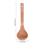 Solid Wood Long Handle Kitchen Stirring Spoon – Natural Ladle Wooden Kitchen Spoon Richie's