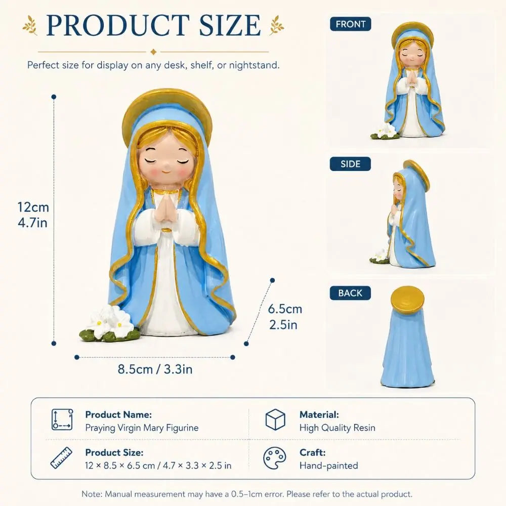 Warm Color Resin Girl Statue Desktop Ornament Home Décor Decorative Figurine Richie's