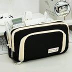 Multi-Layer Canvas Pencil Case – Large Capacity Pen Pouch Canvas Pencil Case Richie's