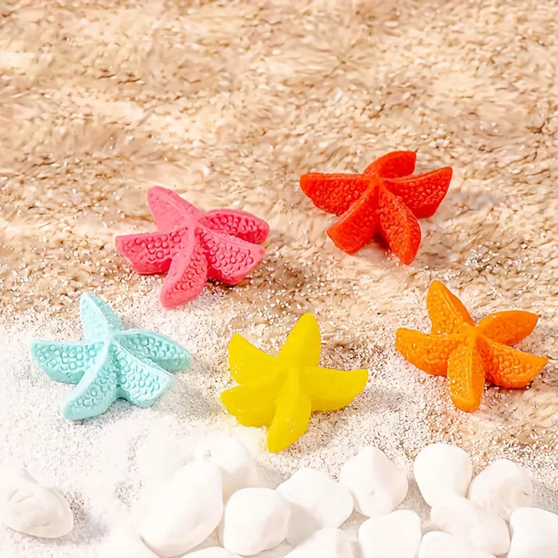10pcs Resin Starfish Ornaments | Beach & Aquarium Décor Decorative Ornaments Richie's