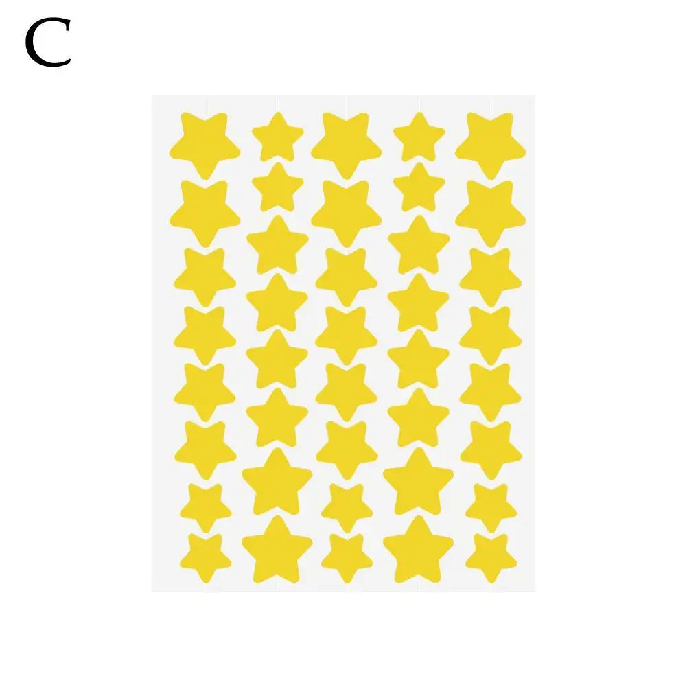 40pcs Star-Shaped Hydrocolloid Pimple Patches – Colorful Cover Pimple Patches Richie's yellow 40pcs