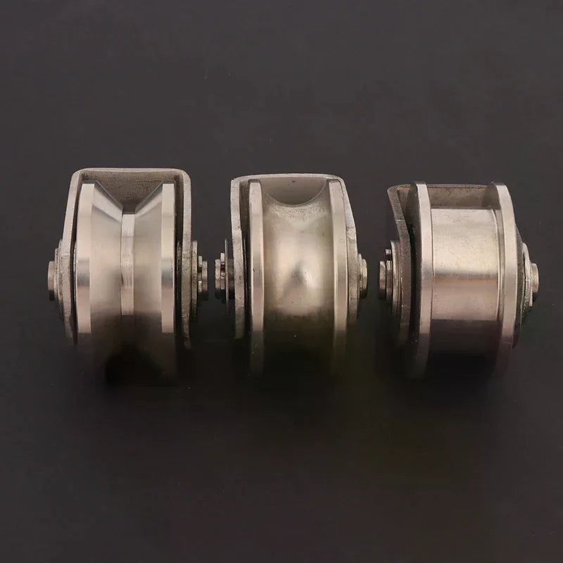 Stainless Steel Sliding Door Roller Pulley U V H Shape + Bearing Sliding Door Pulley Richie's
