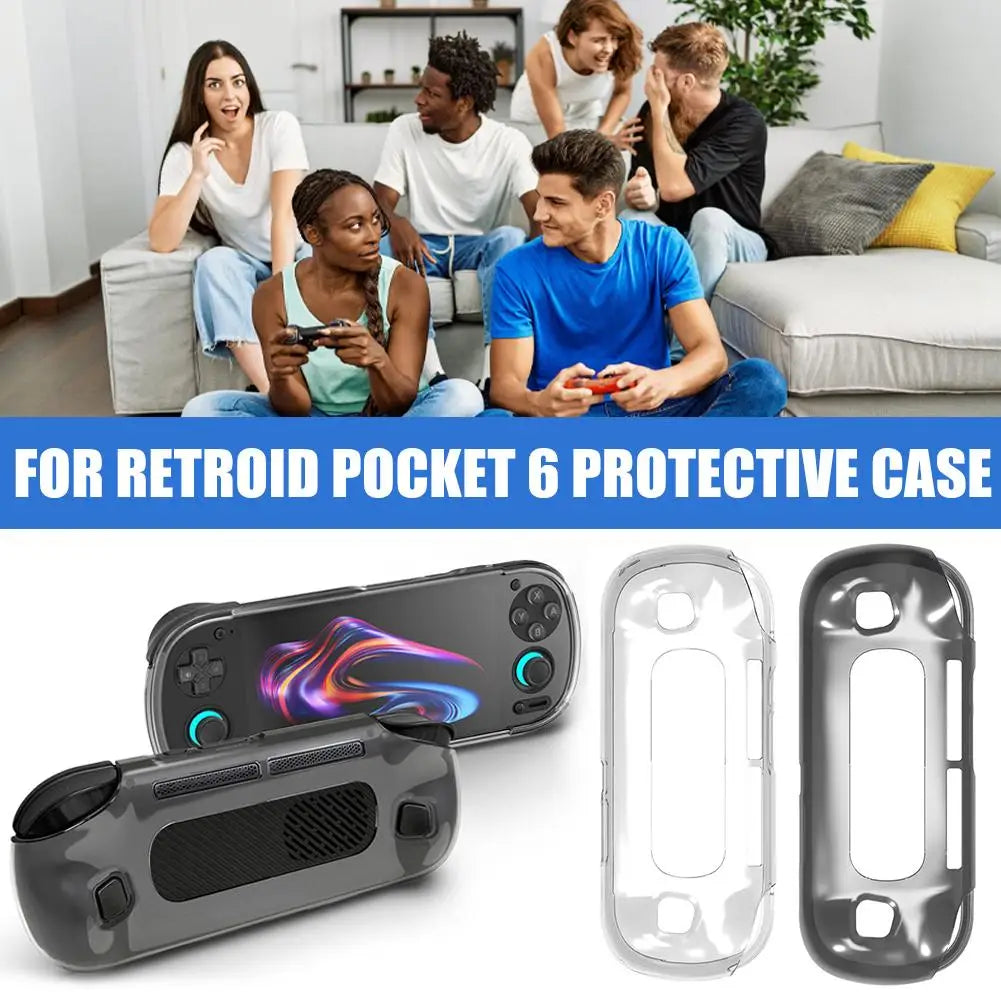TPU Clear Case for Retroid Pocket 6 – Drop & Scratch Protection Gaming Console Case Richie's