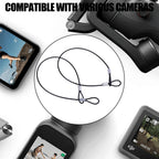 60CM Stainless Steel Camera Safety Lanyard for GoPro DJI Insta360 Camera Safety Lanyard Richie's