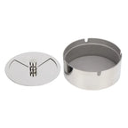 2-Pack Stainless Steel Windproof Ashtray with Lid & Cover Tabletop Ashtray Set Richie's