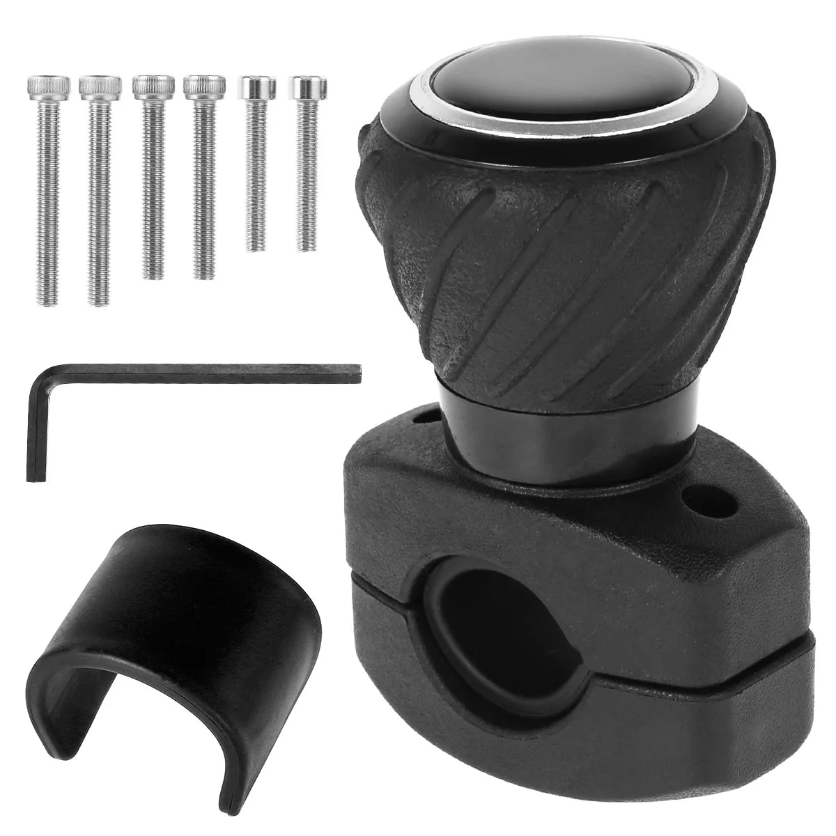 Universal Steering Wheel Spinner Knob – Car, Truck & Tractor Steering Wheel Knob Richie's Black 1 Set