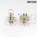 BA15D BAY15D Copper Lamp Holder Base | 1156 1157 Socket Lamp Holder Socket Richie's BAY15D