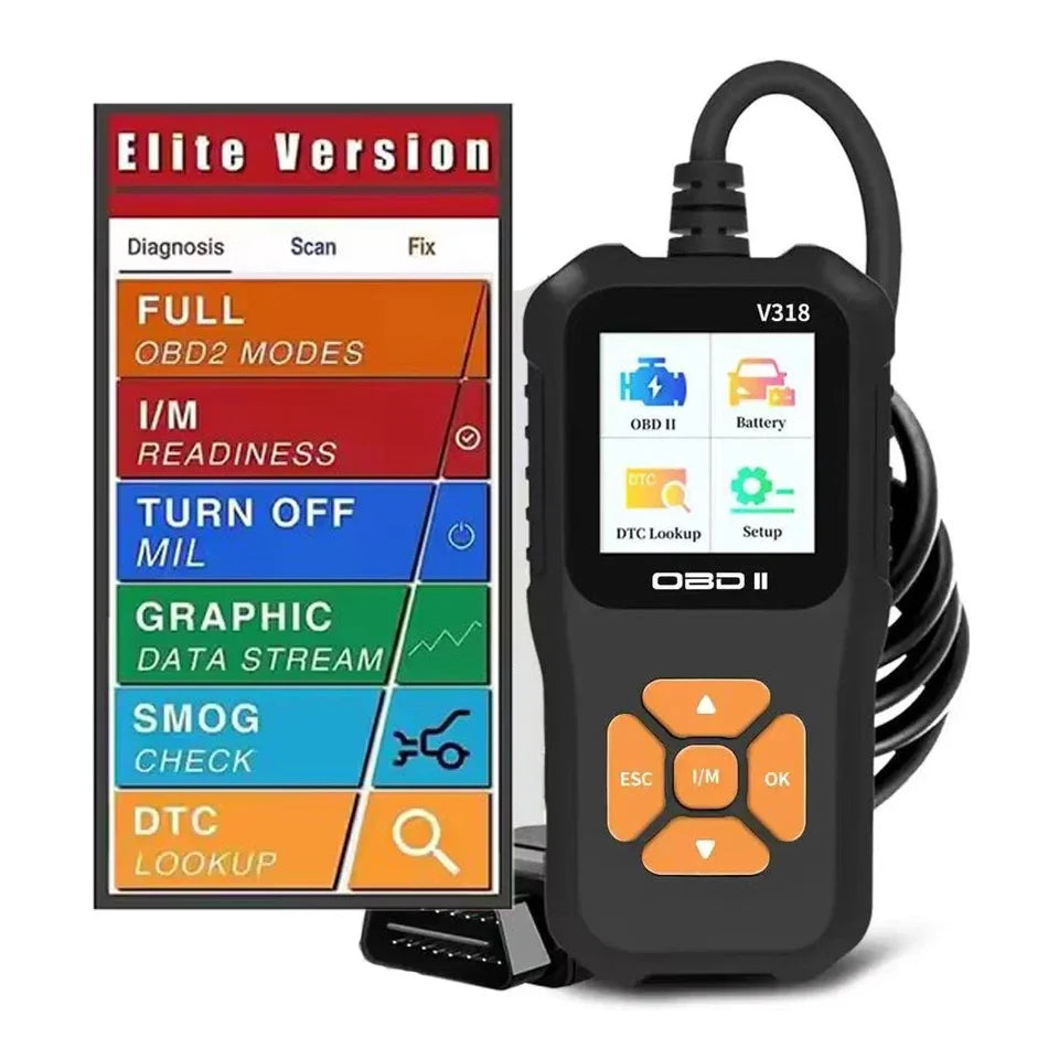 V318 OBD2 Scanner – Color Screen Engine Fault Code Reader OBD2 Diagnostic Scanner Richie's