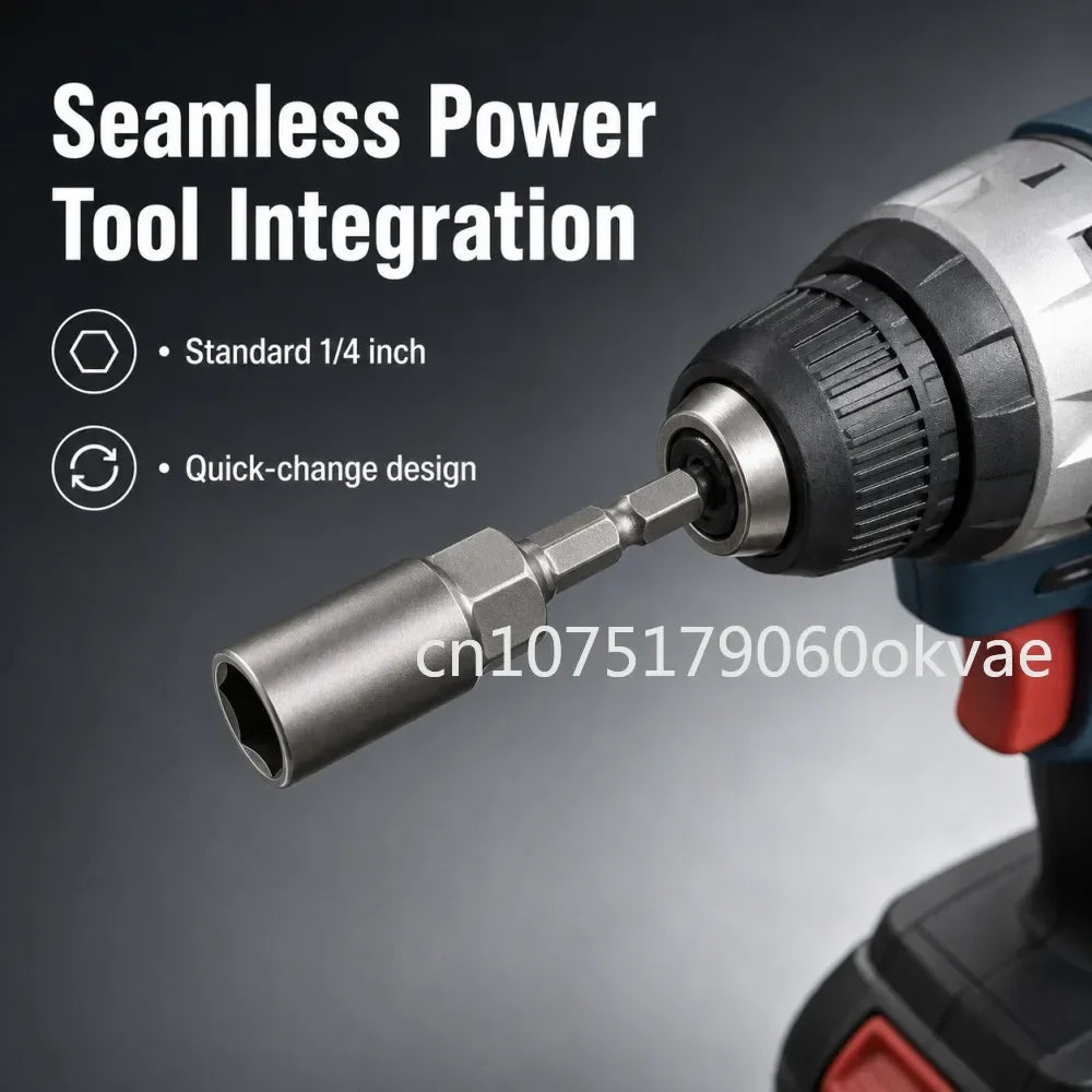 6Pc Extra Deep Impact Socket Set 6–17mm 1/4" Hex Metric Impact Socket Set Richie's