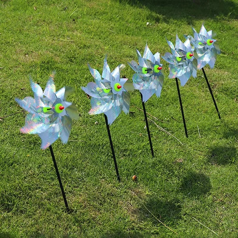 Reflective Bird Repeller Pinwheel Windmill Spinner Garden Decor Bird Deterrent Spinner Richie's