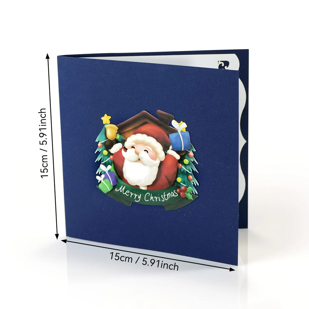 Christmas 3D Santa Claus Pop-Up Decorative Card | Holiday Gift Holiday Greeting Card Richie's