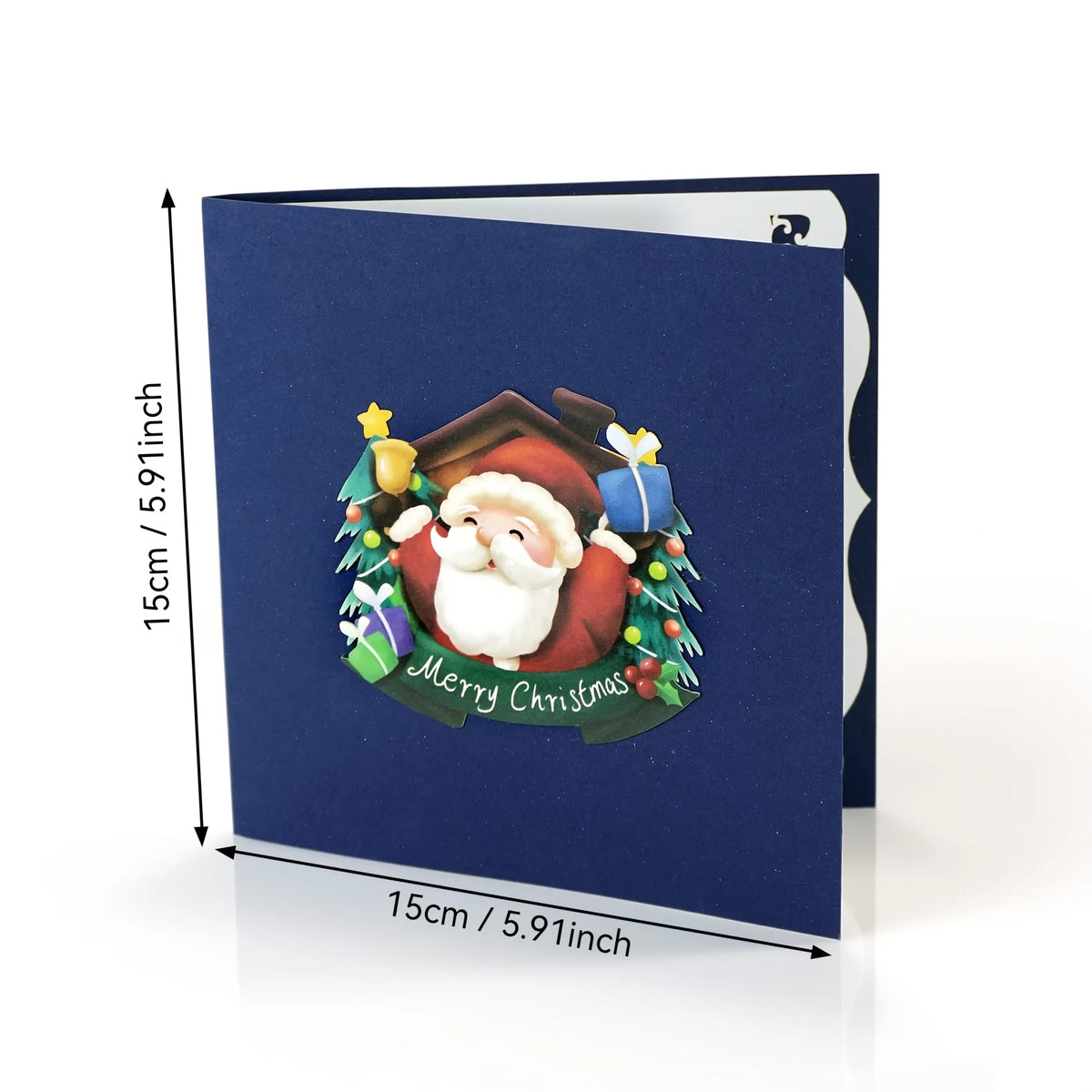 Christmas 3D Santa Claus Pop-Up Decorative Card | Holiday Gift Holiday Greeting Card Richie's