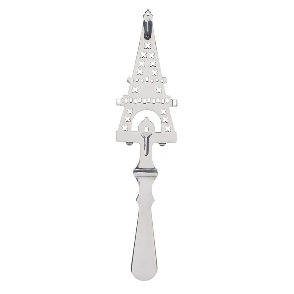 Stainless Steel Absinthe Spoon – Sugar Cube Slotted Strainer Absinthe Bar Spoon Richie's Tower Shaped