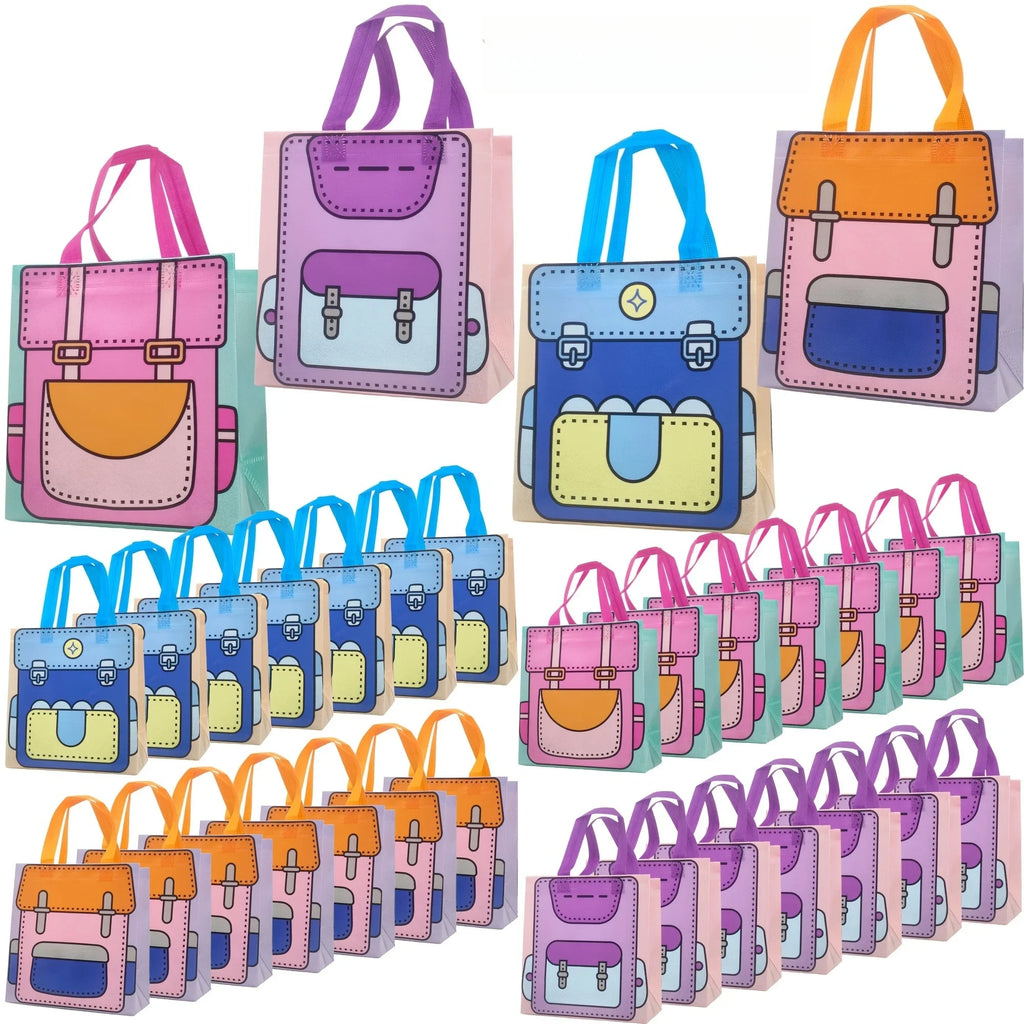4 Pcs Cute Printed Party Tote Bags – Gifts for Any Occasion Party Gift Bag Richie's