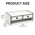 Monitor Riser with 2 Storage Drawers – Desk Organizer Stand Monitor Riser Stand Richie's