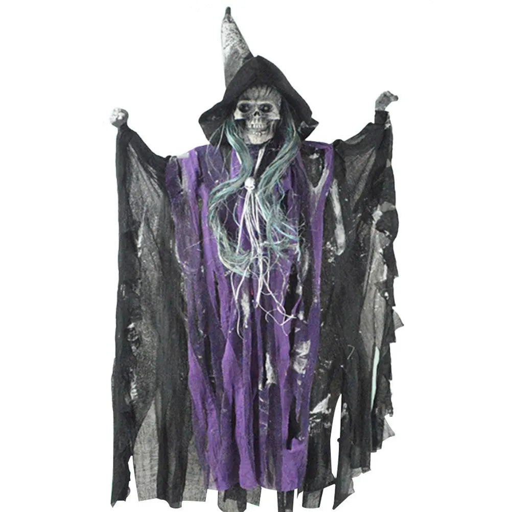 Voice-Controlled Hanging Ghost Halloween Prop – Sound & Flash Halloween Prop Richie's