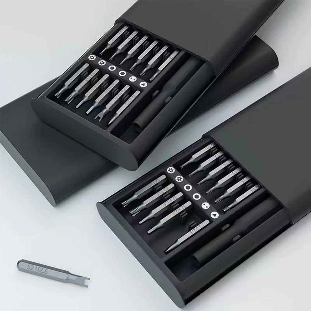 24-in-1 Precision Screwdriver Set | Magnetic Bits, Black Precision Screwdriver Set Richie's
