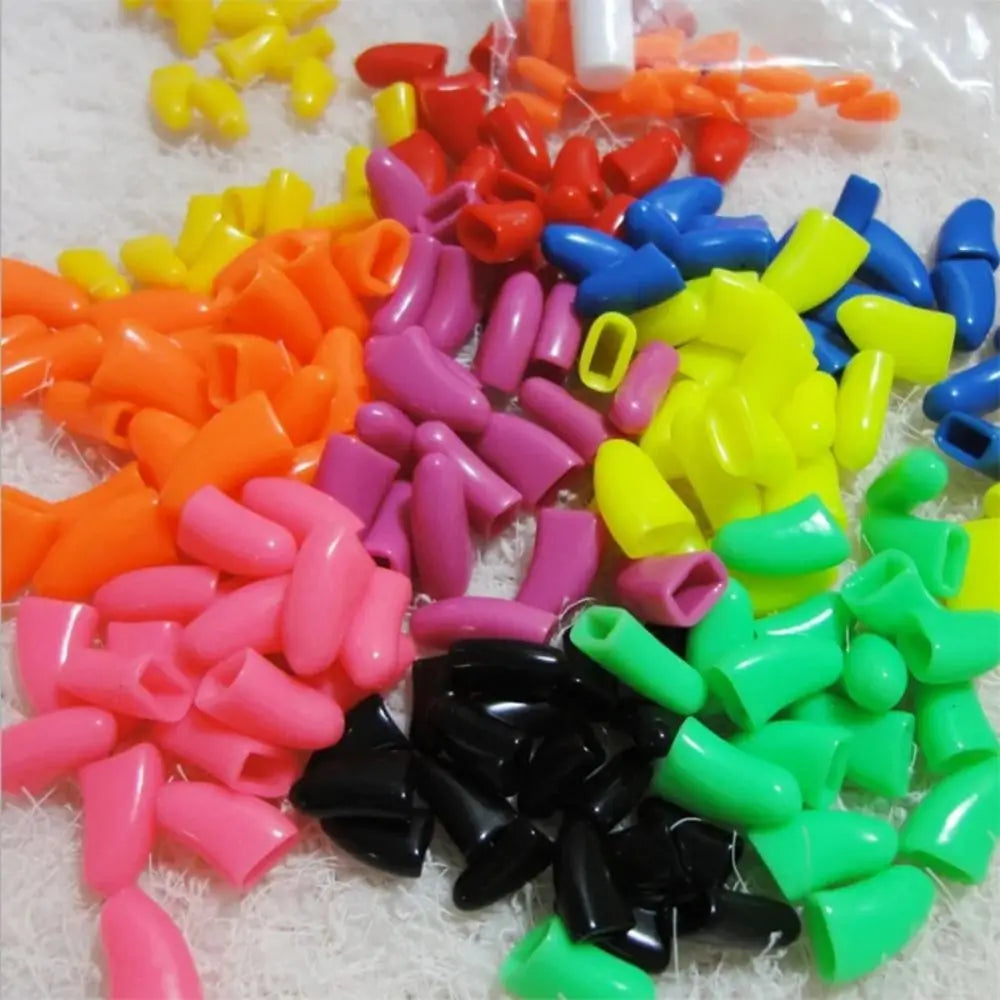 Silicone Cat Nail Caps – Soft Colorful Claw Covers 20 Pack Cat Nail Caps Richie's