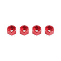 4Pcs 5mm–7mm Hex Wheel Hub Adapters for SCX24 WPL MN RC Car RC Car Upgrade Parts Richie's Red