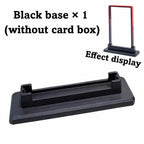 Gradient Aluminum Trading Card Case 35PT UV Double-Sided Glass Trading Card Case Richie's Black base - 1