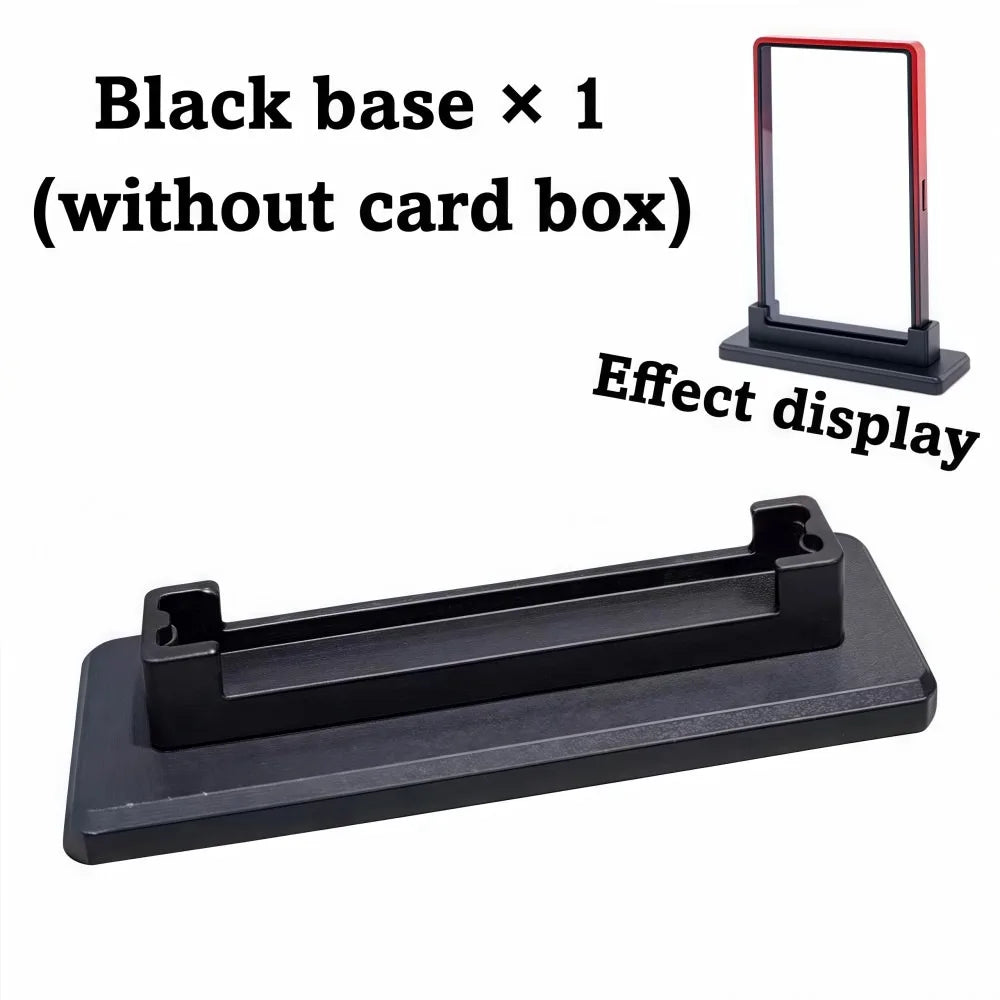 Gradient Aluminum Trading Card Case 35PT UV Double-Sided Glass Trading Card Case Richie's Black base - 1