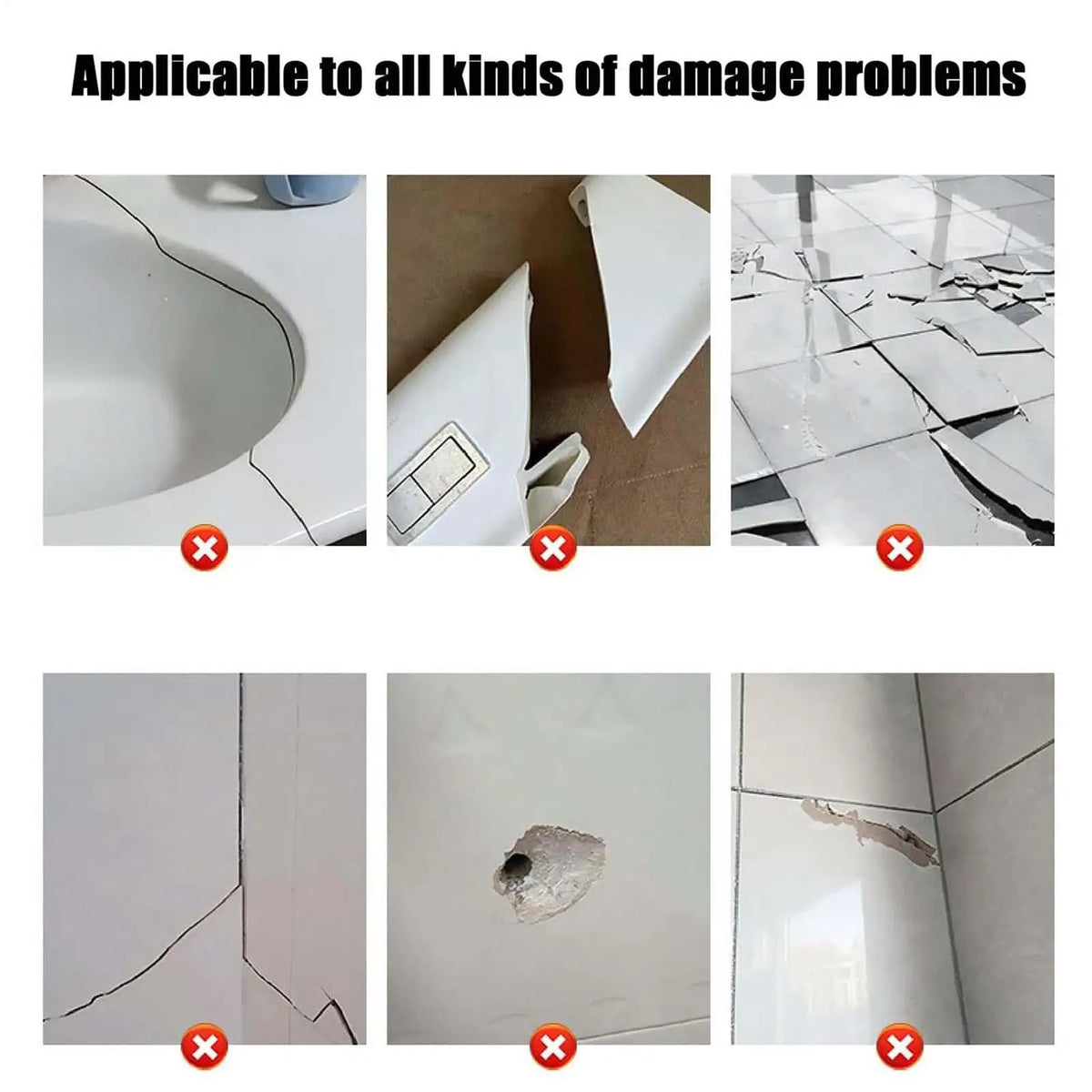 Tile Crack Filler Paste – Fast-Drying Ceramic Grout Repair Tile Repair Paste Richie's
