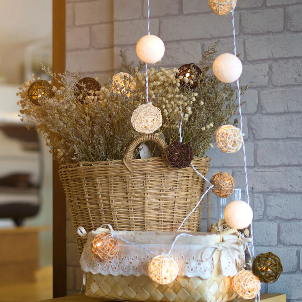 24Pcs Handcrafted Vine Ball Ornaments – Christmas & Home Decor Christmas Ornaments Richie's