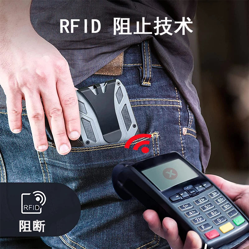 Zeeker Slim RFID Wallet with Money Clip | Men's Card Holder Men's Slim Wallet Richie's