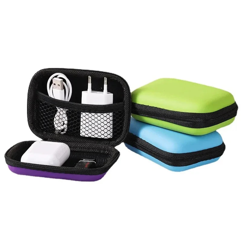 Portable EVA Travel Cable & Earphone Organizer Zipper Case Travel Cable Organizer Richie's