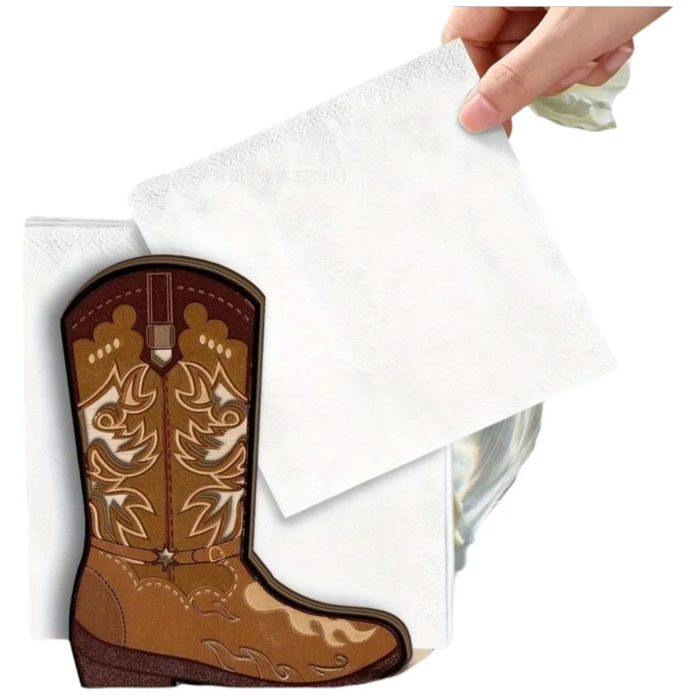 Wooden Paper Towel Holder – Decorative Desktop Tissue Rack Tissue & Napkin Holder Richie's E