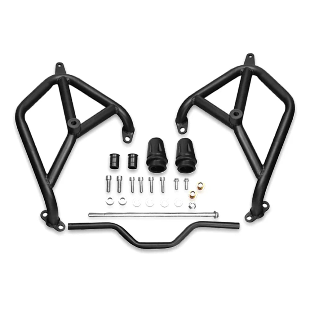 Zontes 125C Motorcycle Crash Guard Bar | Aluminum Bumper Protection Motorcycle Crash Guard Richie's black
