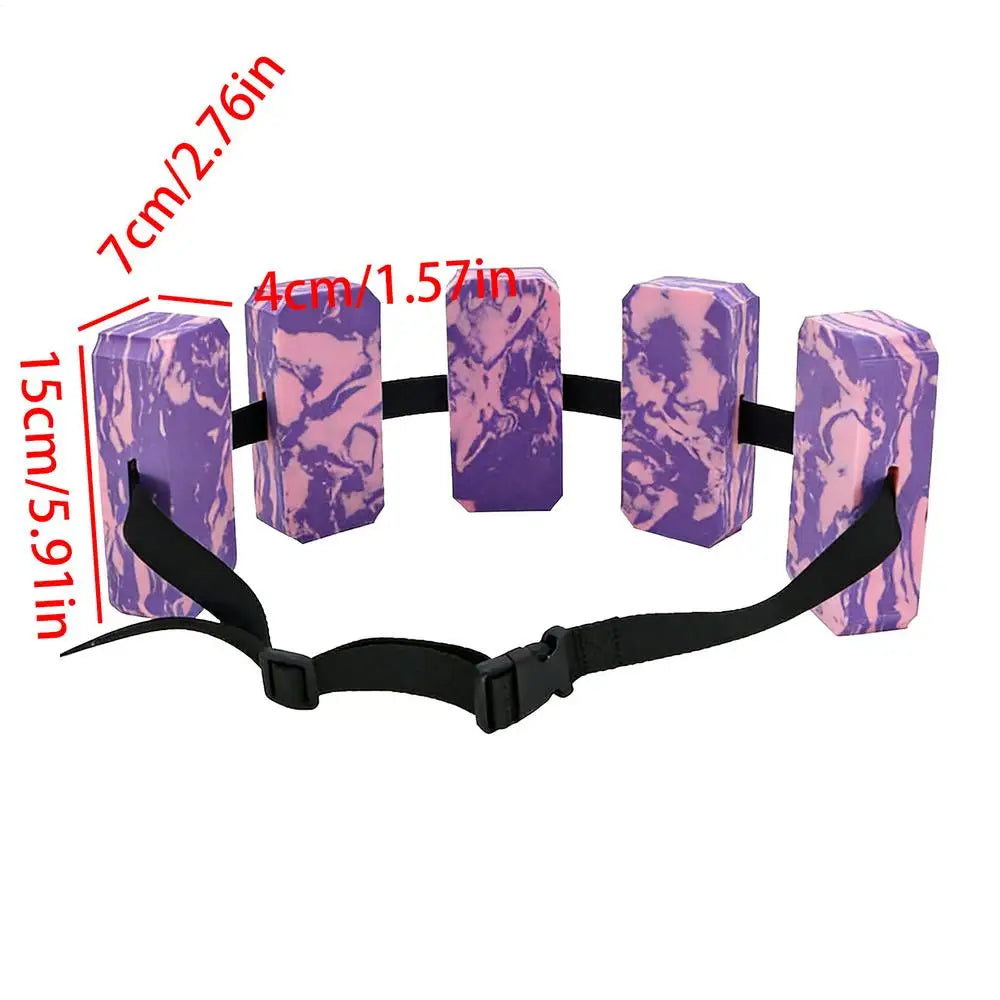 Kids Adjustable Swim Belt – Flotation Trainer for Pool & Beach Swim Training Belt Richie's Purple