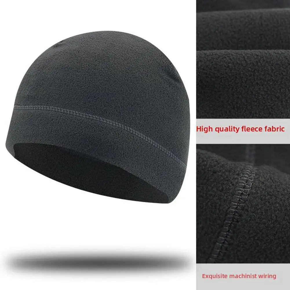 Polar Fleece Beanie Cap – Windproof Winter Ski & Cycling Hat Fleece Beanie Cap Richie's