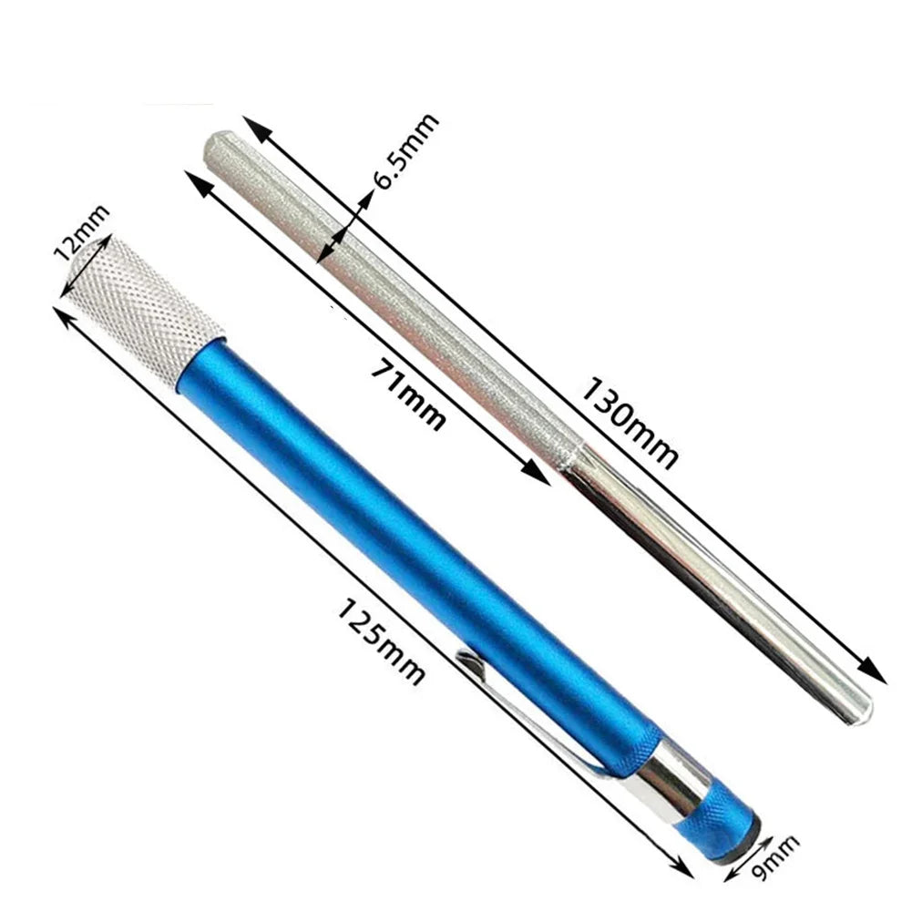 Diamond Pen Hook & Knife Sharpener – Portable Outdoor Tool Hook & Knife Sharpener Richie's Single Head Blue M