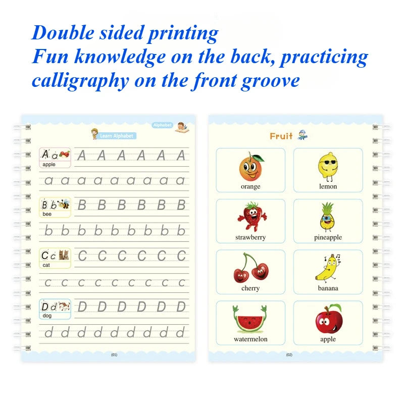Reusable Magic Practice Copybook for Kids – English Writing Kids Practice Copybook Richie's