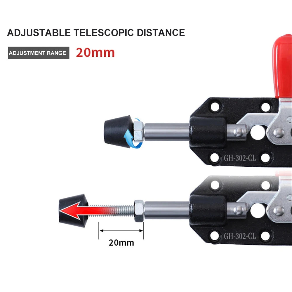 Push-Pull Toggle Clamp 82kg Capacity 20mm Stroke – Left/Right Toggle Clamp Richie's