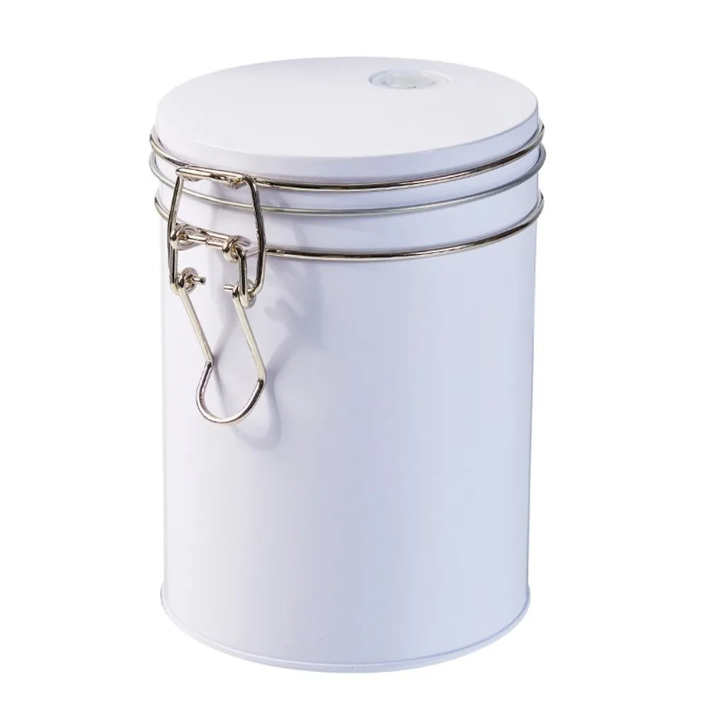 Vacuum Sealed Stainless Steel Coffee & Tea Storage Canister Food Storage Canister Richie's Type2-white