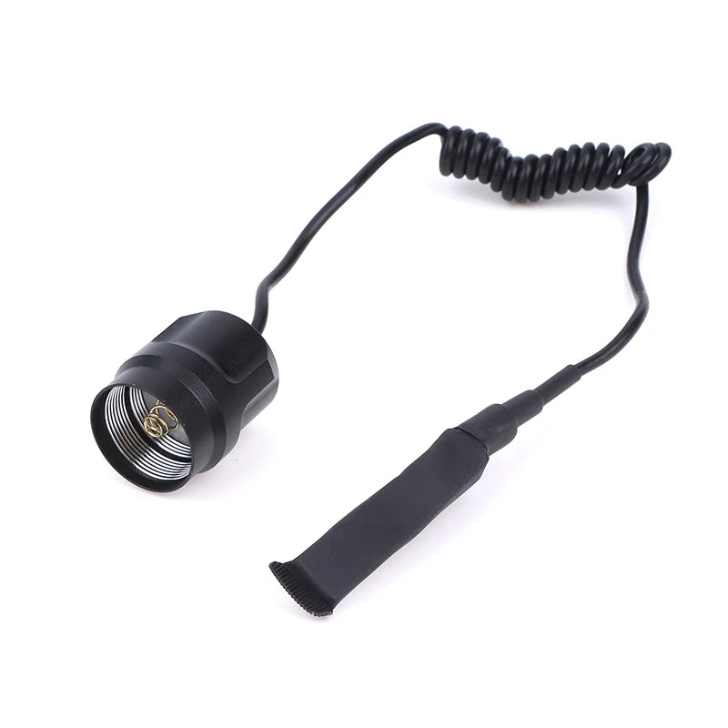 Remote Pressure Switch for C8 LED Flashlight – Aluminum Alloy Flashlight Switch Richie's Black