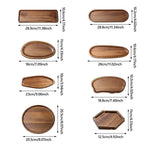 Acacia Wood Tea Tray – Japanese Style Serving Plate Wooden Serving Tray Richie's