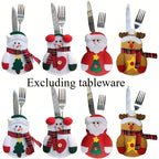 Christmas Cutlery Bags – Festive Silverware Holders & Table Decor Christmas Table Decor Richie's 8pcs - All style 14x10cm