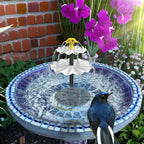 3-Tier Solar Bird Bath Fountain – 9 Nozzles, Yard & Patio Solar Garden Fountain Richie's Default Title