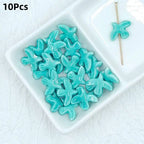 10Pcs Ceramic Peace Dove Beads DIY Jewelry Pendant Charms Jewelry Making Beads Richie's A12
