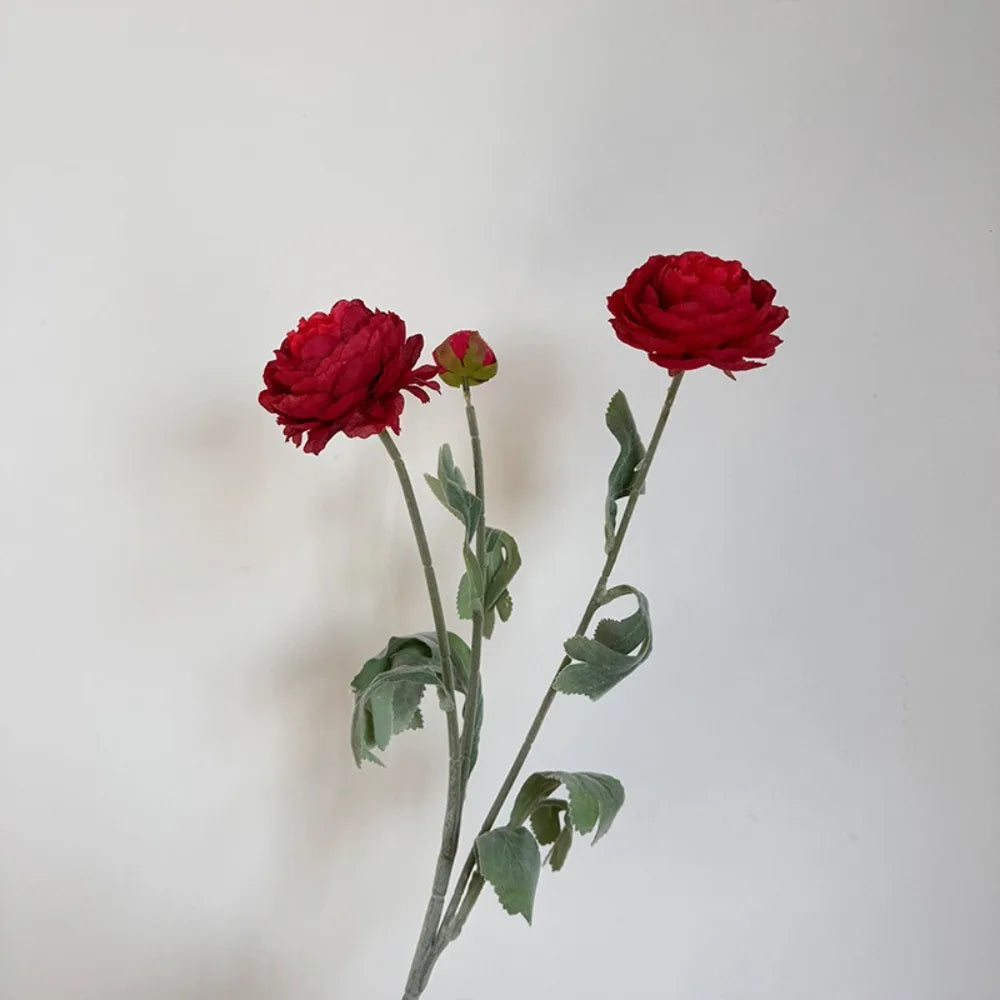 3-Head Silk Peony Artificial Bouquet – Wedding & Home Décor Artificial Flower Bouquet Richie's Red