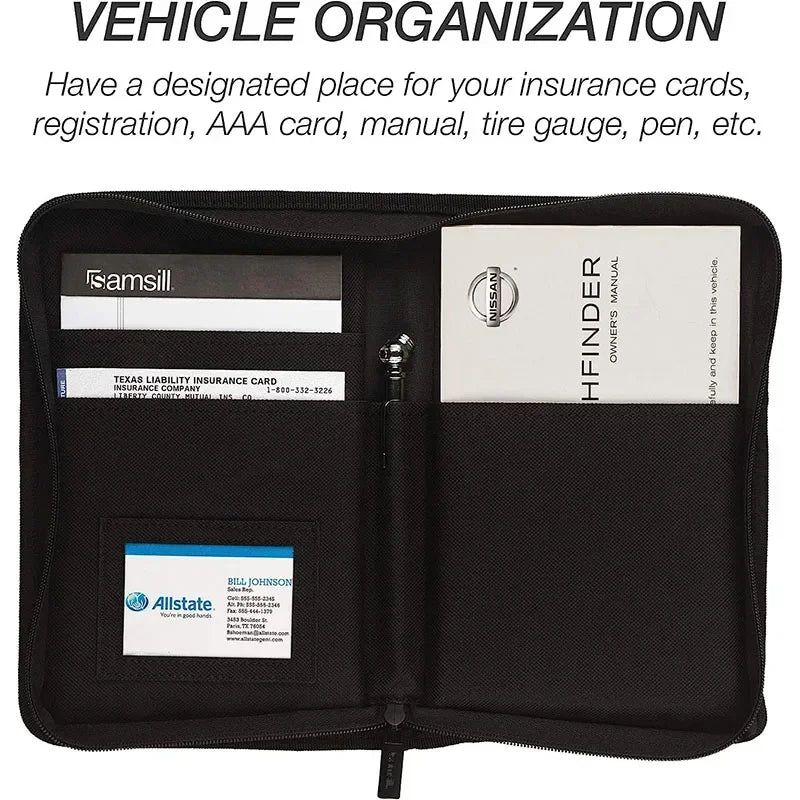 Nylon Car Glove Box Organizer – Document & Card Holder Car Document Organizer Richie's