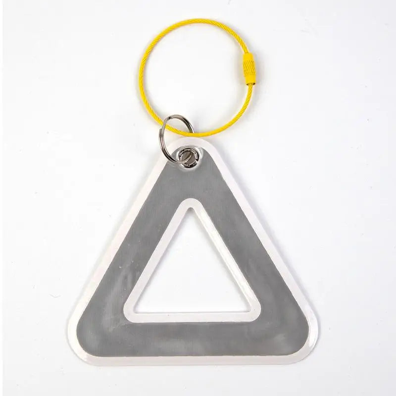 Reflective Triangle Safety Tag with Steel Ring – Bike & Outdoor Bicycle Safety Reflector Richie's E